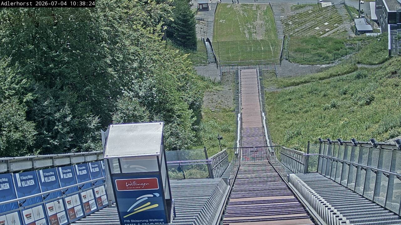 Archived image Webcam Willingen: View Ski Jumping Area