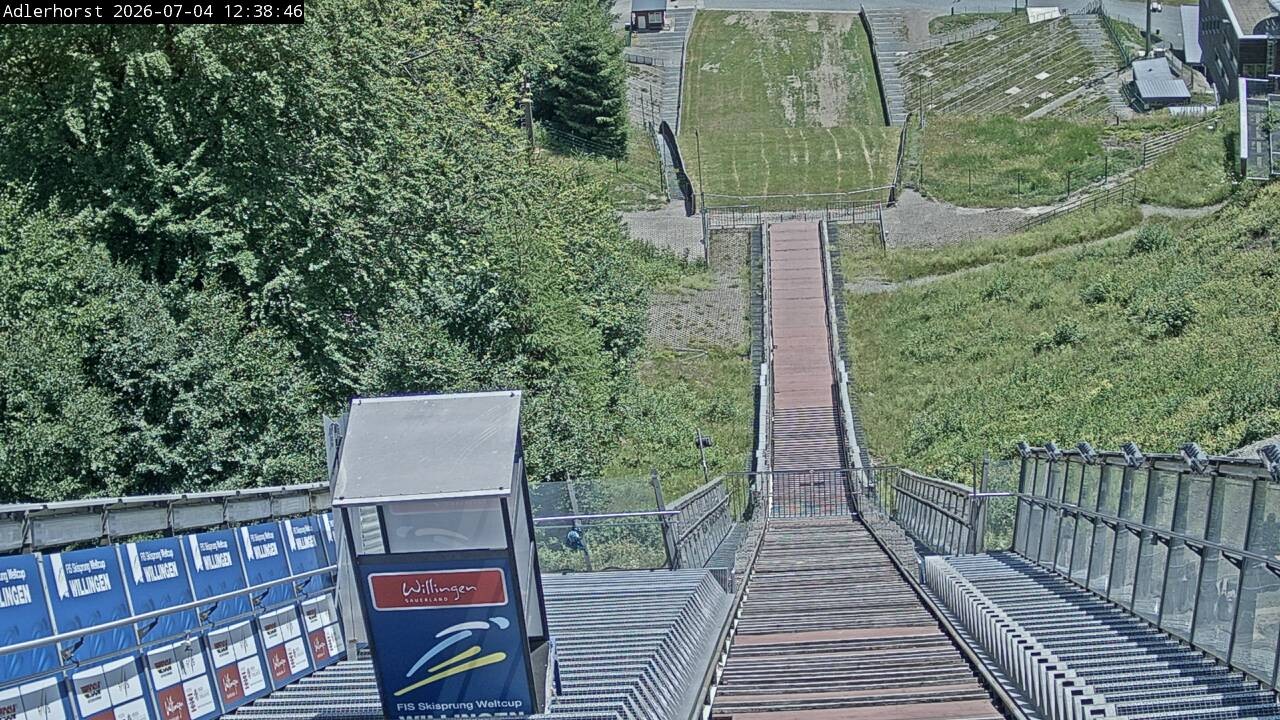 Archived image Webcam Willingen: View Ski Jumping Area