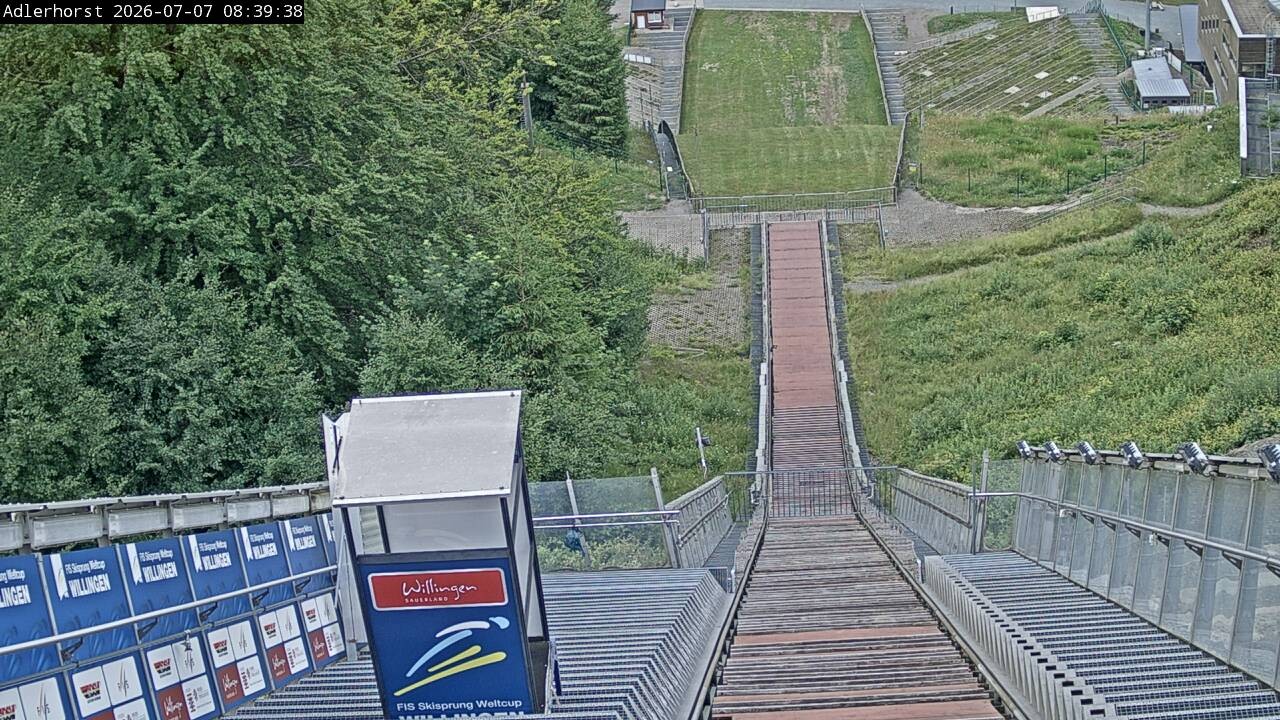 Archived image Webcam Willingen: View Ski Jumping Area