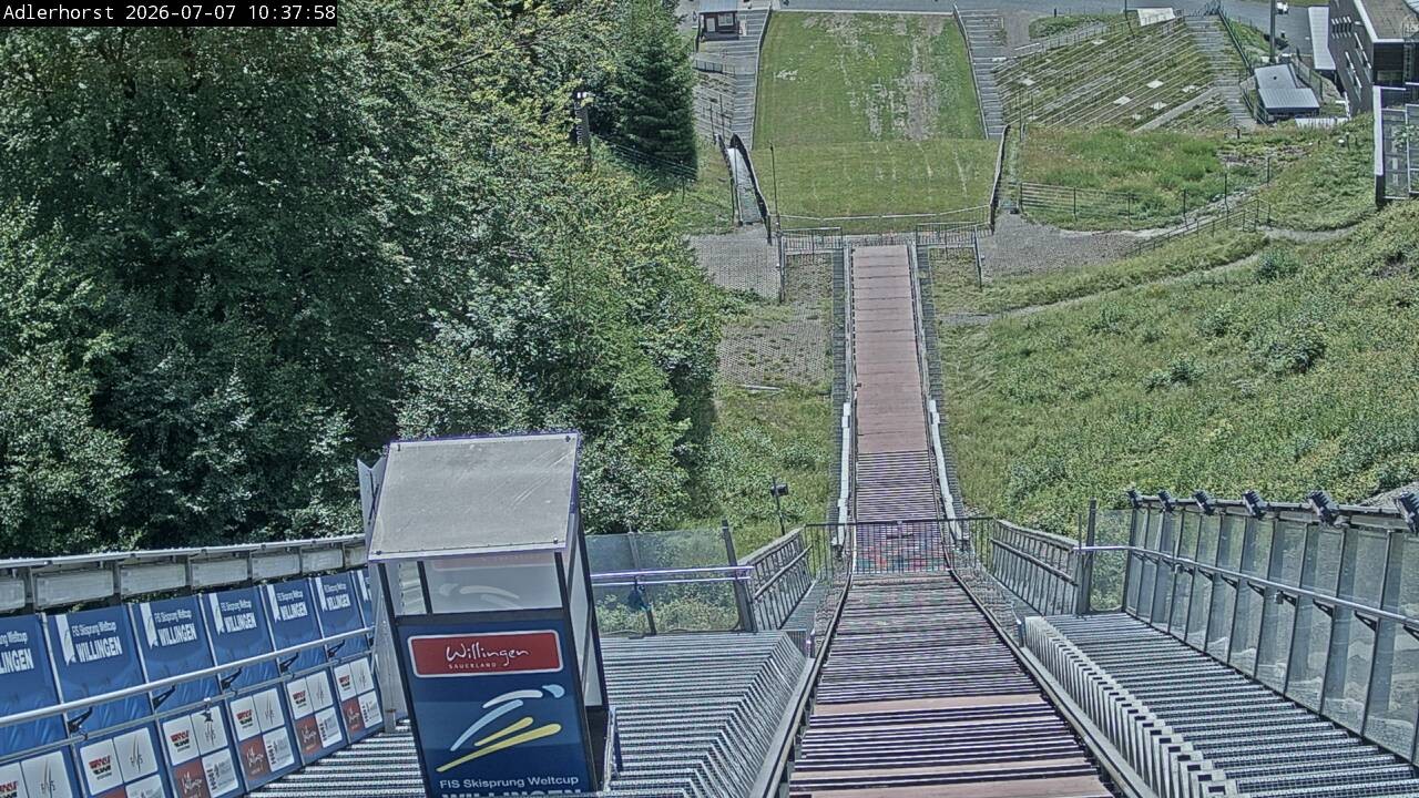 Archived image Webcam Willingen: View Ski Jumping Area