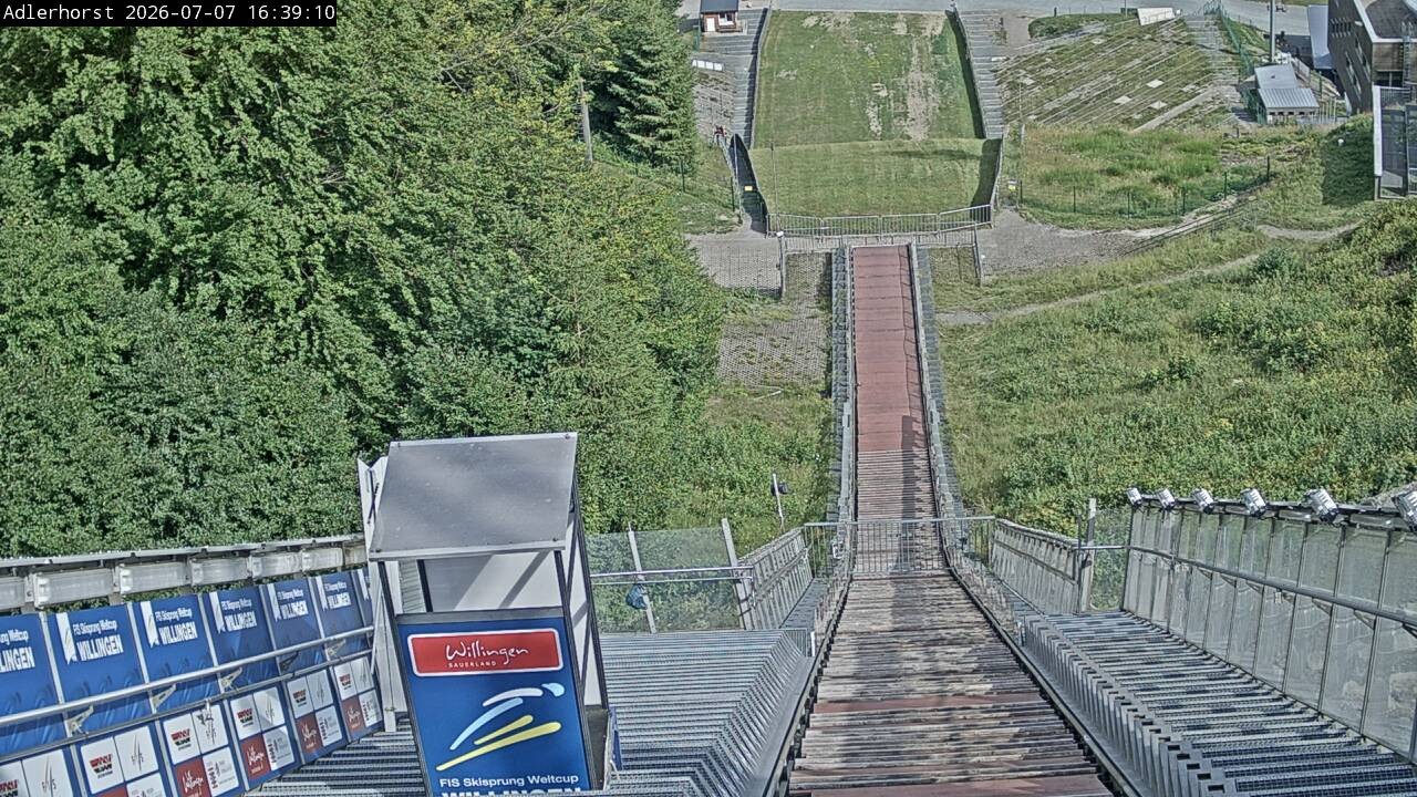 Archived image Webcam Willingen: View Ski Jumping Area