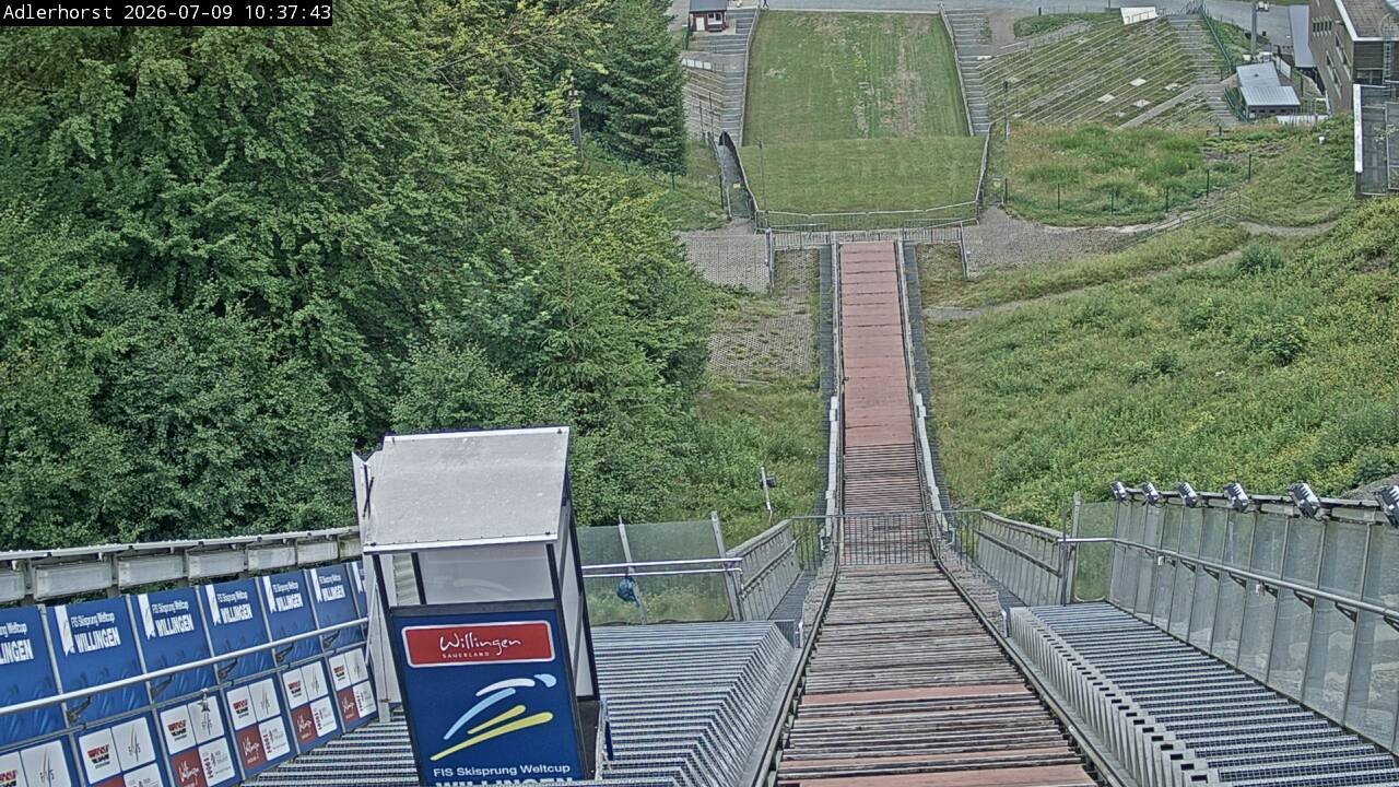 Archived image Webcam Willingen: View Ski Jumping Area