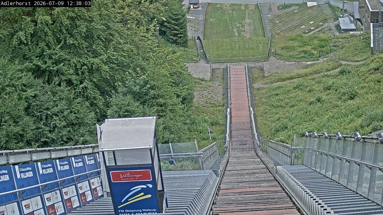 Archived image Webcam Willingen: View Ski Jumping Area