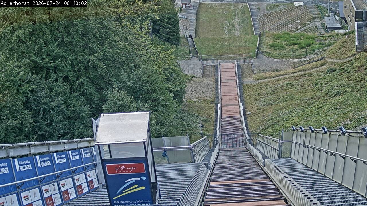 Archived image Webcam Willingen: View Ski Jumping Area