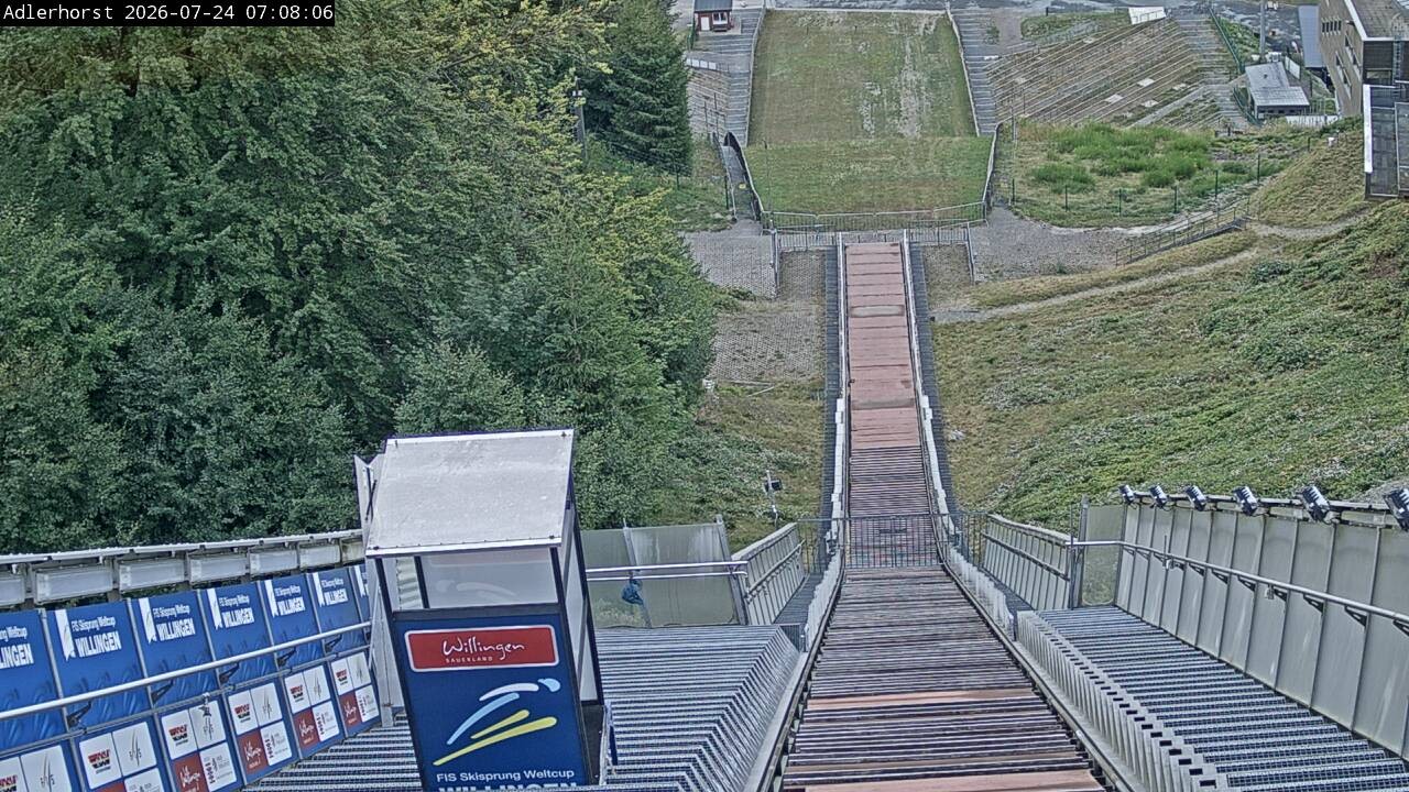 Archived image Webcam Willingen: View Ski Jumping Area