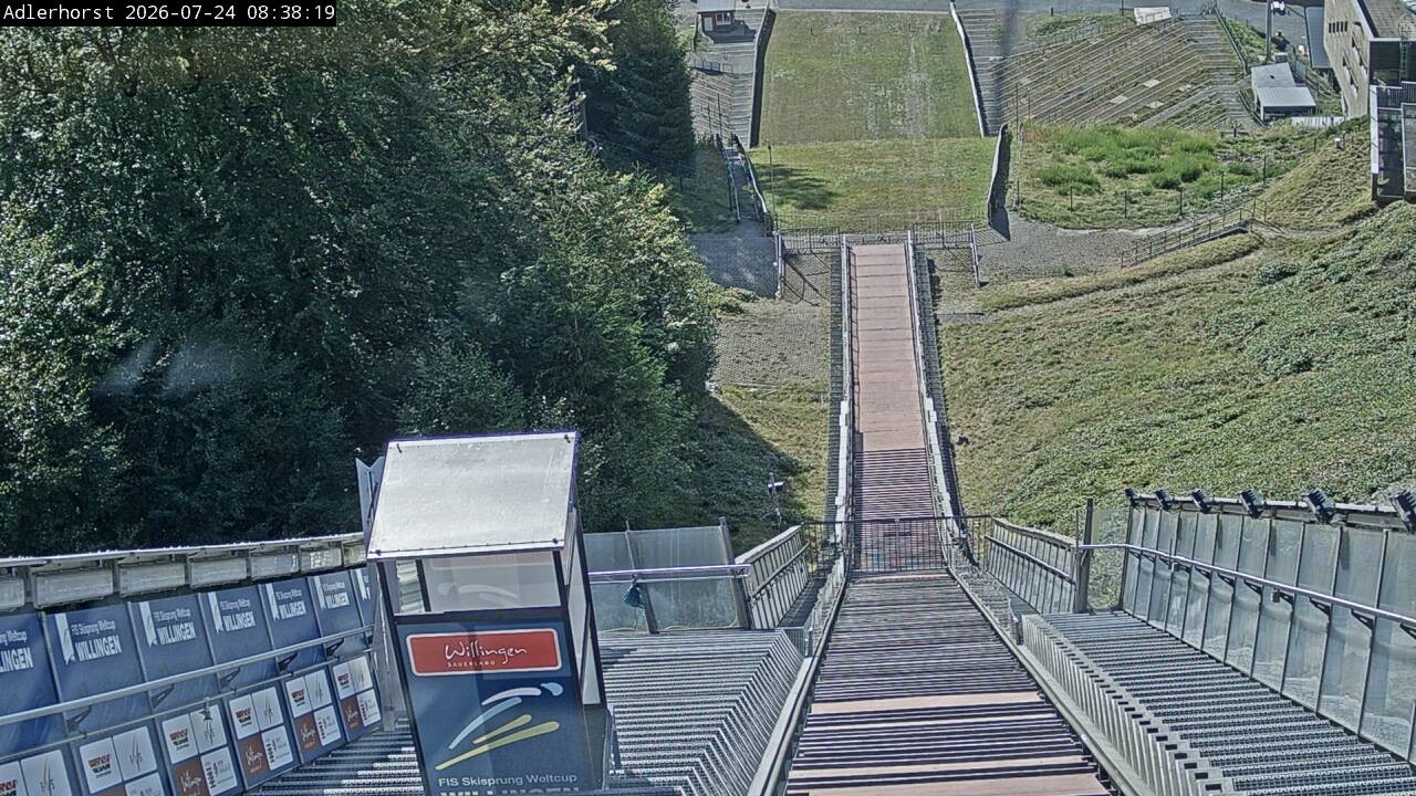 Archived image Webcam Willingen: View Ski Jumping Area