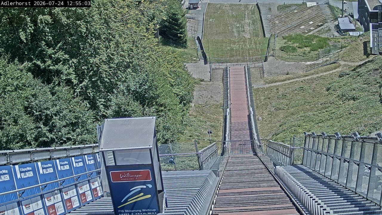 Archived image Webcam Willingen: View Ski Jumping Area