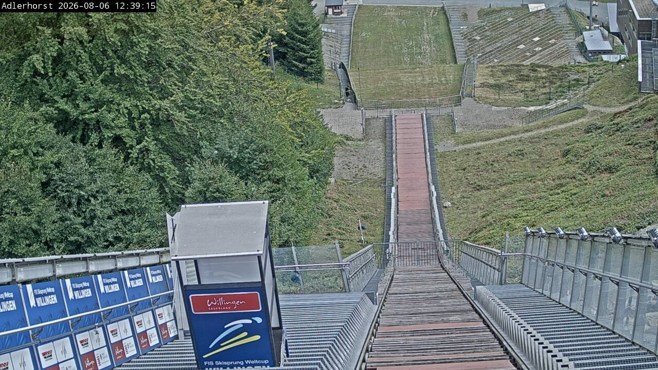 Archived image Webcam Willingen: View Ski Jumping Area