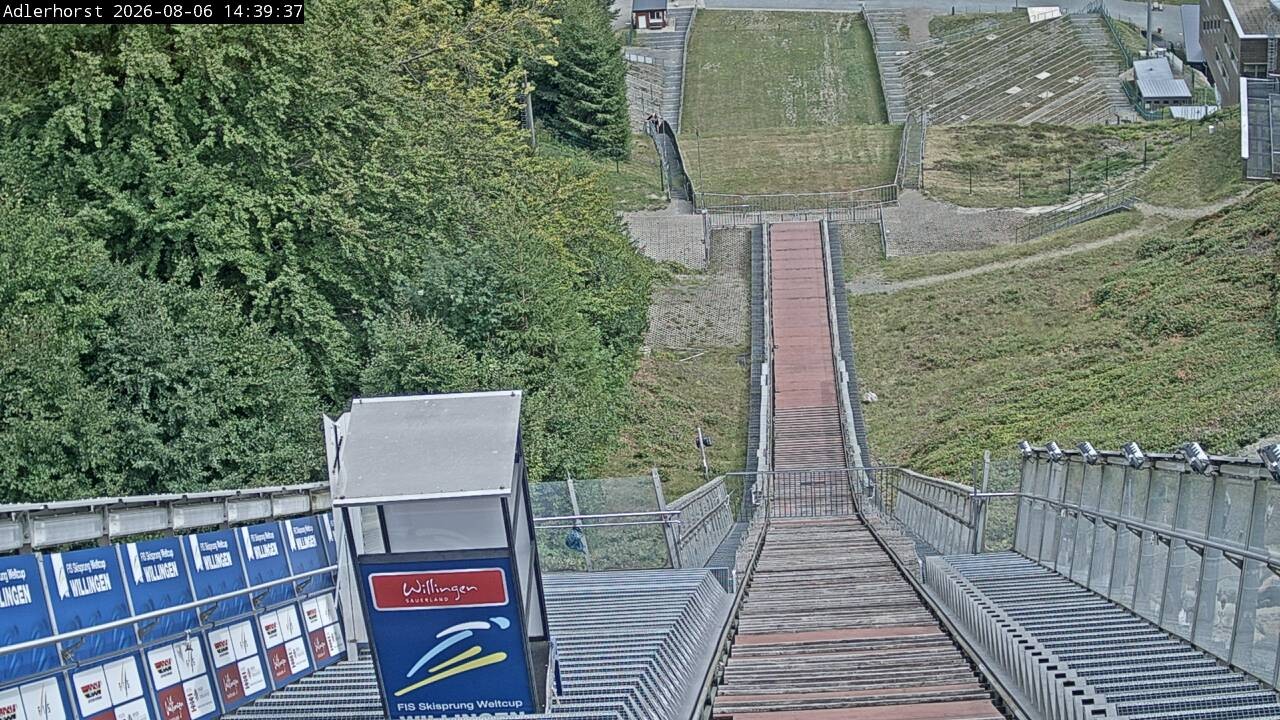 Archived image Webcam Willingen: View Ski Jumping Area