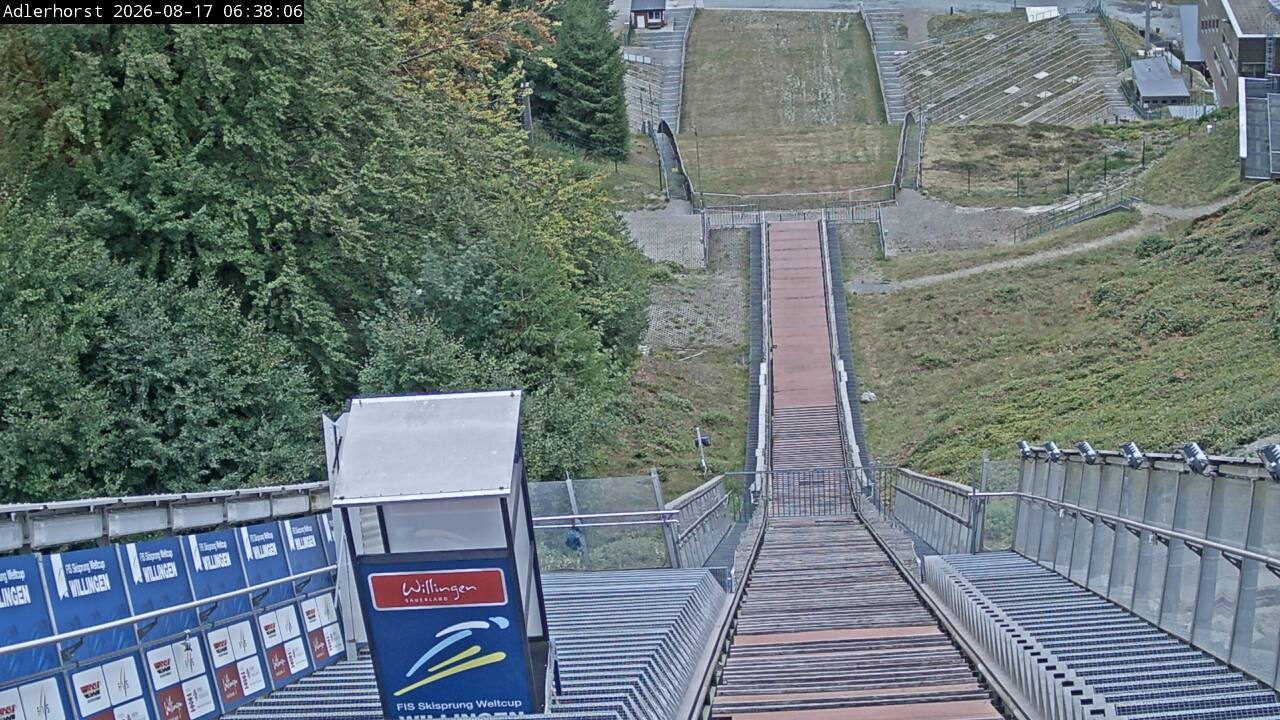 Archived image Webcam Willingen: View Ski Jumping Area