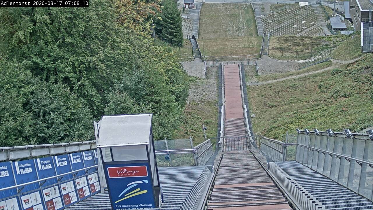 Archived image Webcam Willingen: View Ski Jumping Area