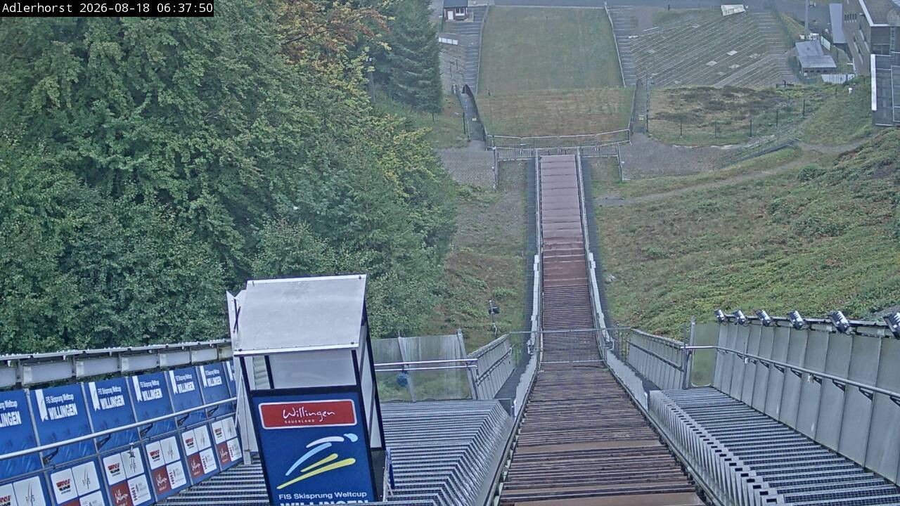 Archived image Webcam Willingen: View Ski Jumping Area