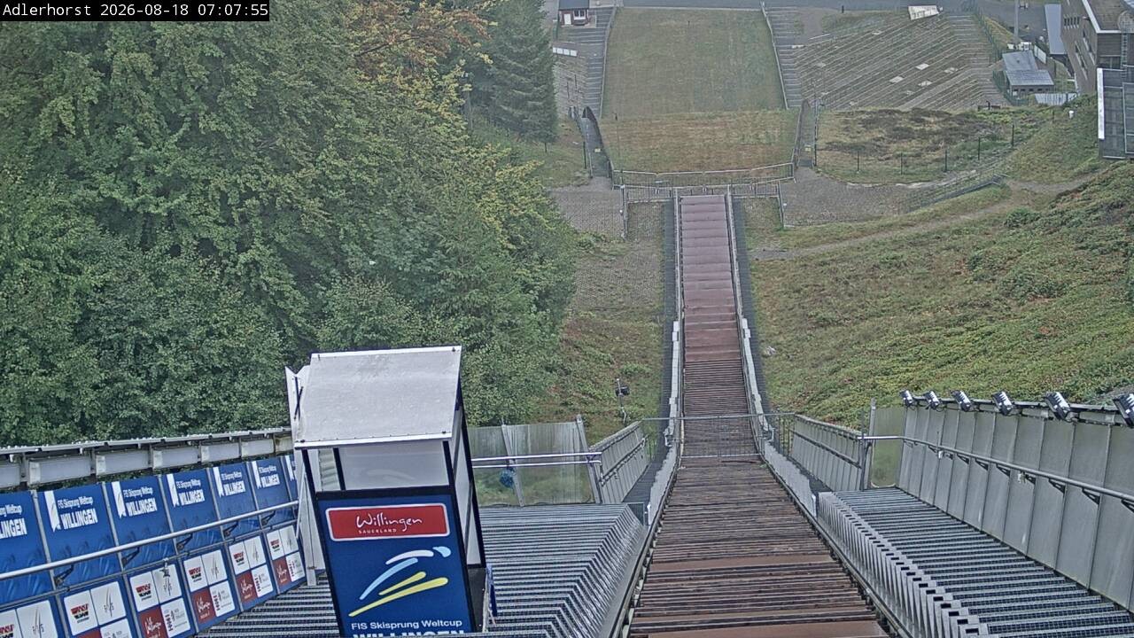 Archived image Webcam Willingen: View Ski Jumping Area