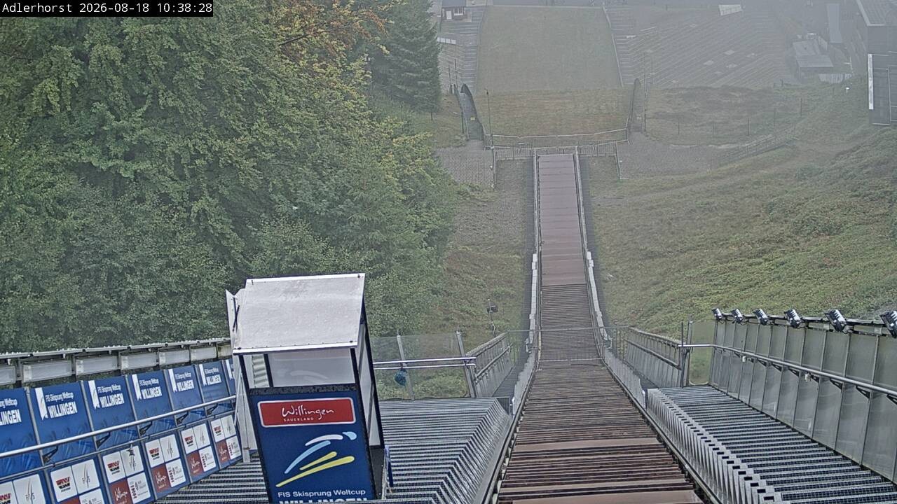 Archived image Webcam Willingen: View Ski Jumping Area