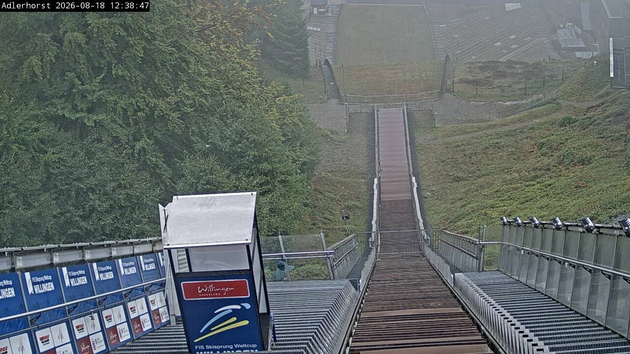 Archived image Webcam Willingen: View Ski Jumping Area