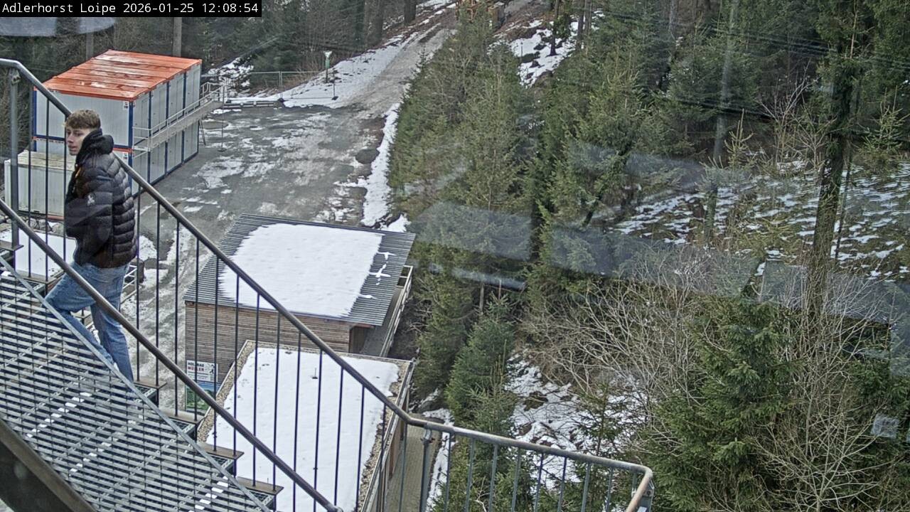 Archived image Webcam Willingen: Trail at Ski Jumping Area