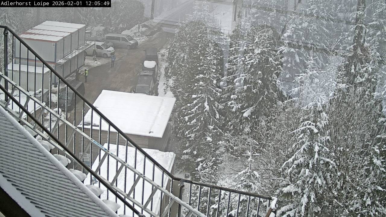 Archived image Webcam Willingen: Trail at Ski Jumping Area