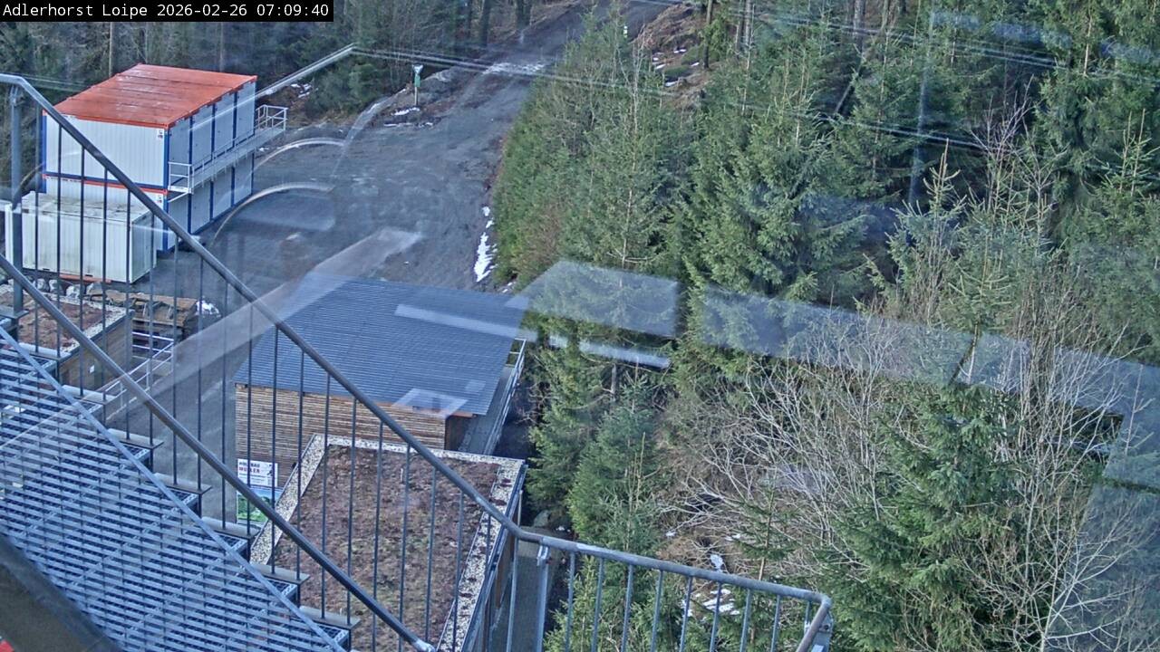 Archived image Webcam Willingen: Trail at Ski Jumping Area