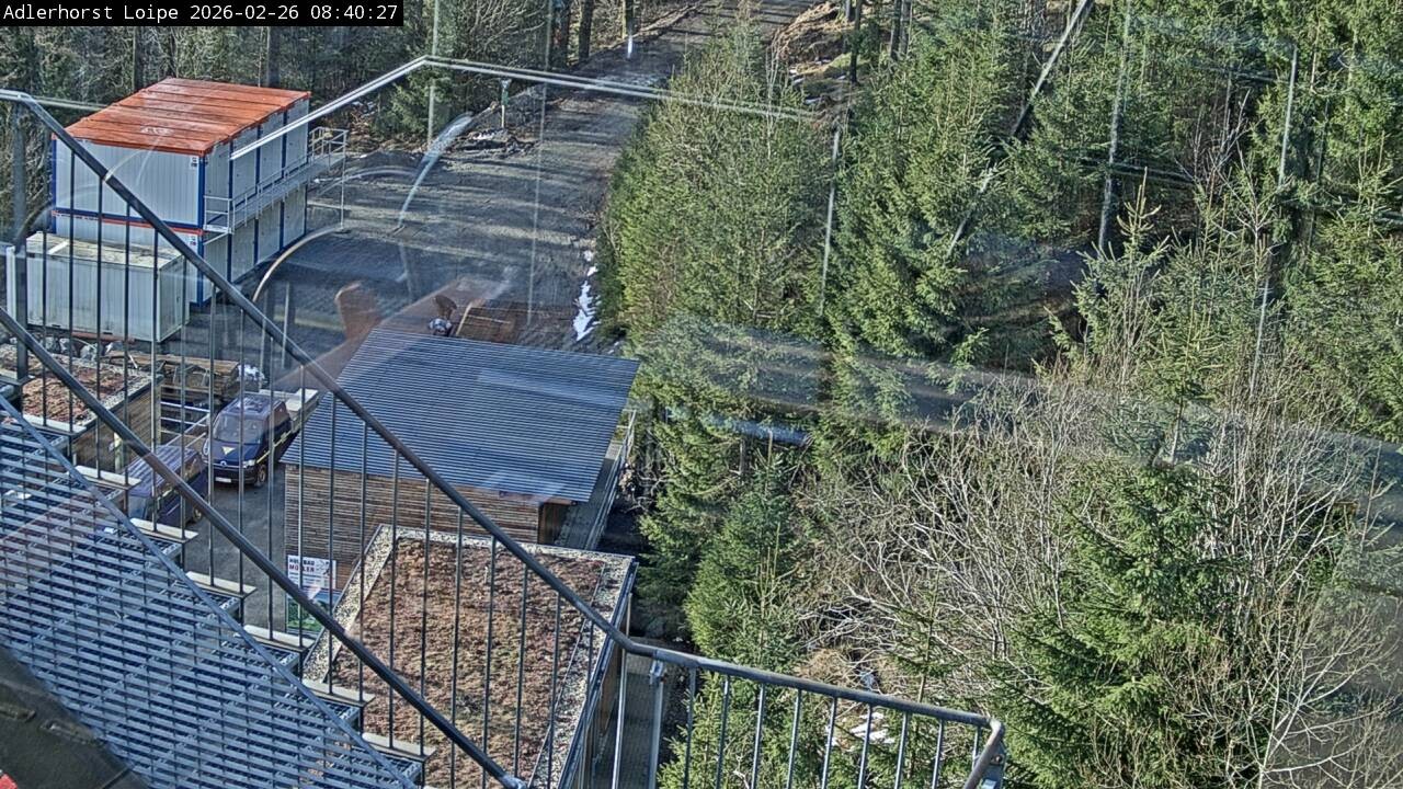 Archived image Webcam Willingen: Trail at Ski Jumping Area