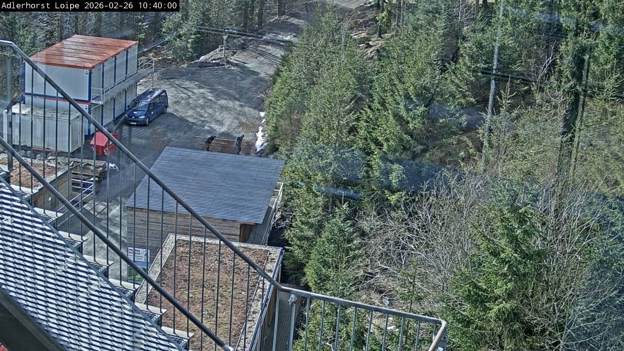 Archived image Webcam Willingen: Trail at Ski Jumping Area