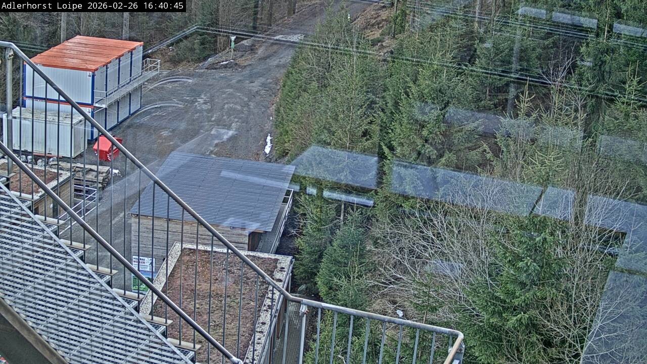 Archived image Webcam Willingen: Trail at Ski Jumping Area