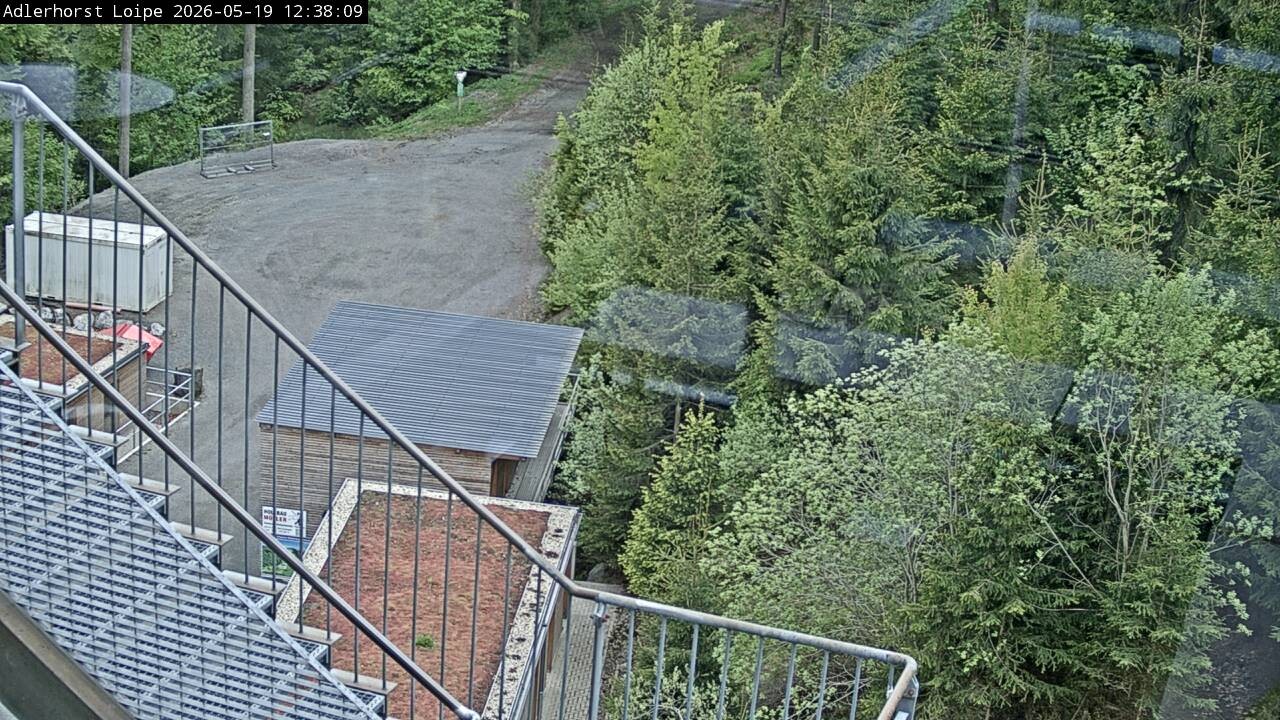 Archived image Webcam Willingen: Trail at Ski Jumping Area