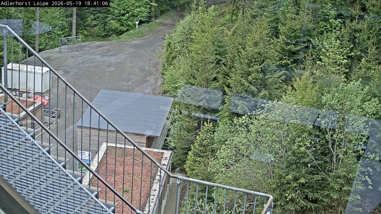 Archived image Webcam Willingen: Trail at Ski Jumping Area