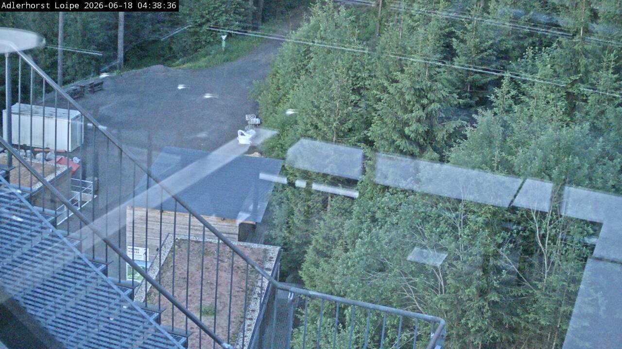 Archived image Webcam Willingen: Trail at Ski Jumping Area