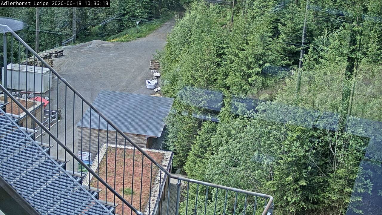 Archived image Webcam Willingen: Trail at Ski Jumping Area