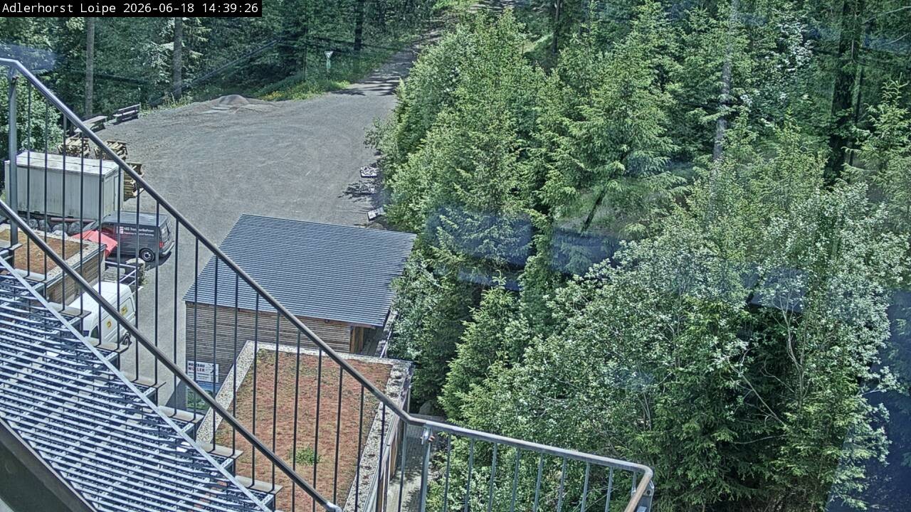 Archived image Webcam Willingen: Trail at Ski Jumping Area