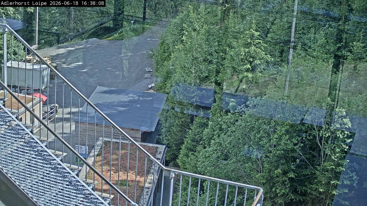 Archived image Webcam Willingen: Trail at Ski Jumping Area