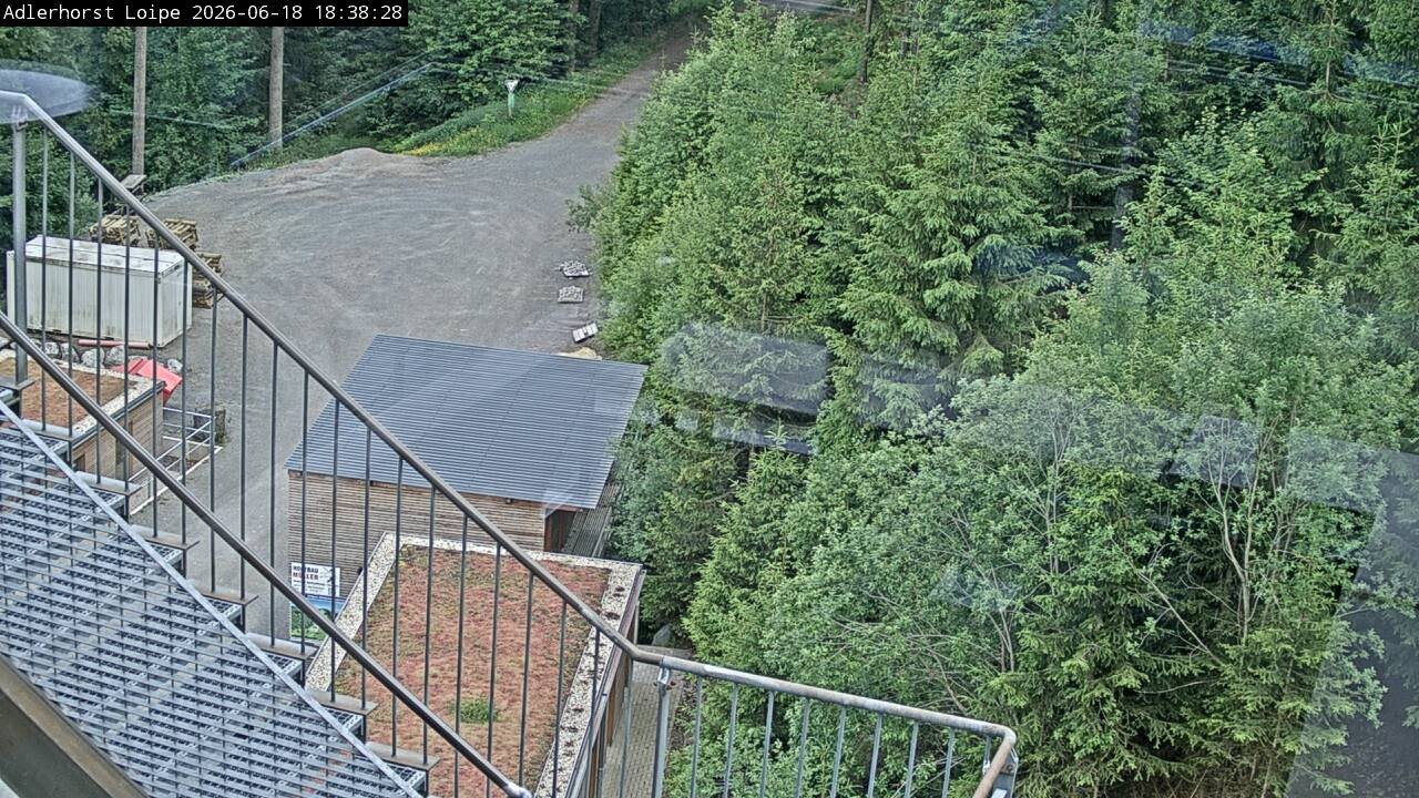 Archived image Webcam Willingen: Trail at Ski Jumping Area