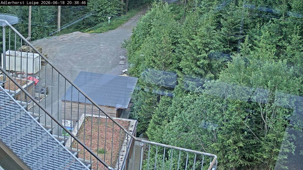 Archived image Webcam Willingen: Trail at Ski Jumping Area