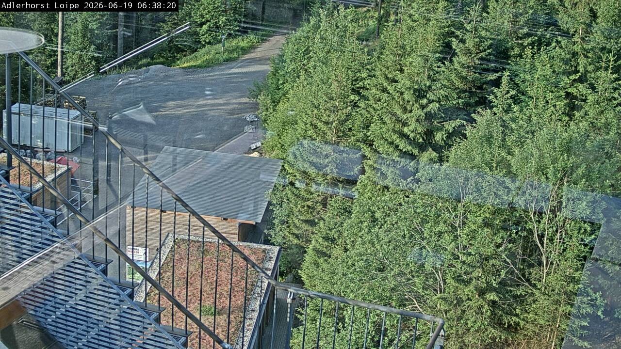 Archived image Webcam Willingen: Trail at Ski Jumping Area