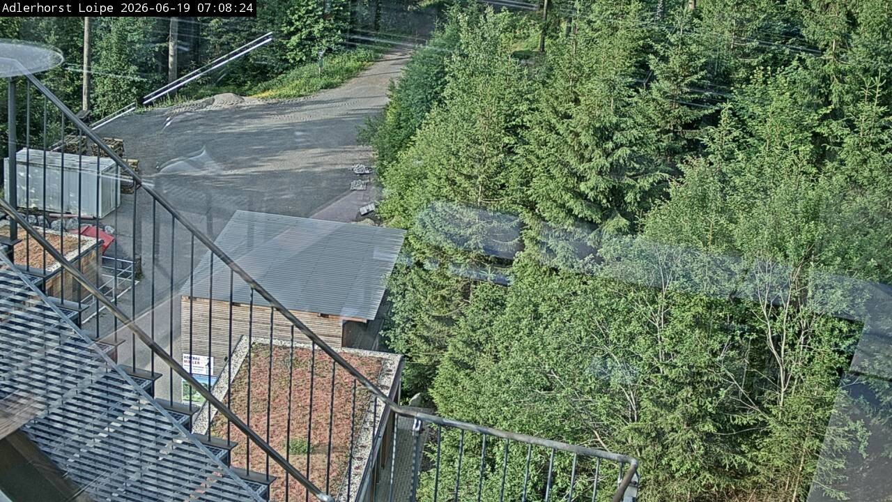 Archived image Webcam Willingen: Trail at Ski Jumping Area