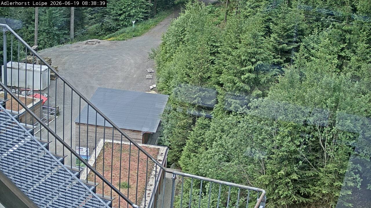 Archived image Webcam Willingen: Trail at Ski Jumping Area