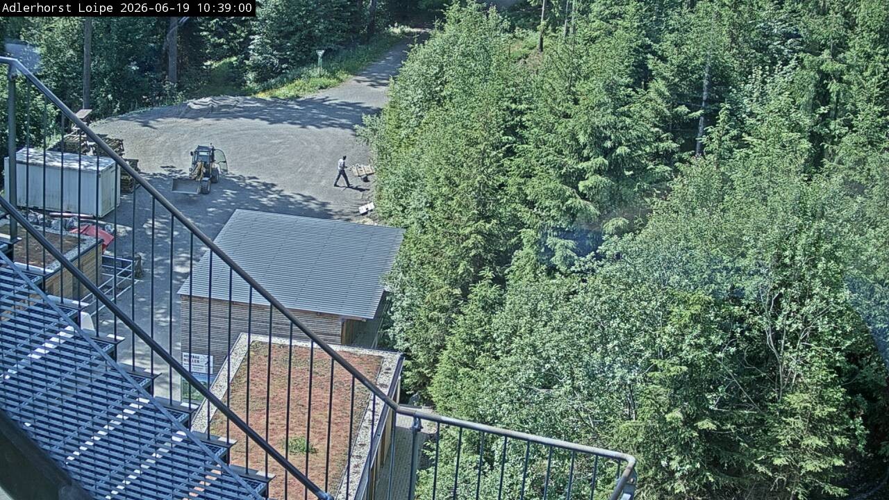 Archived image Webcam Willingen: Trail at Ski Jumping Area