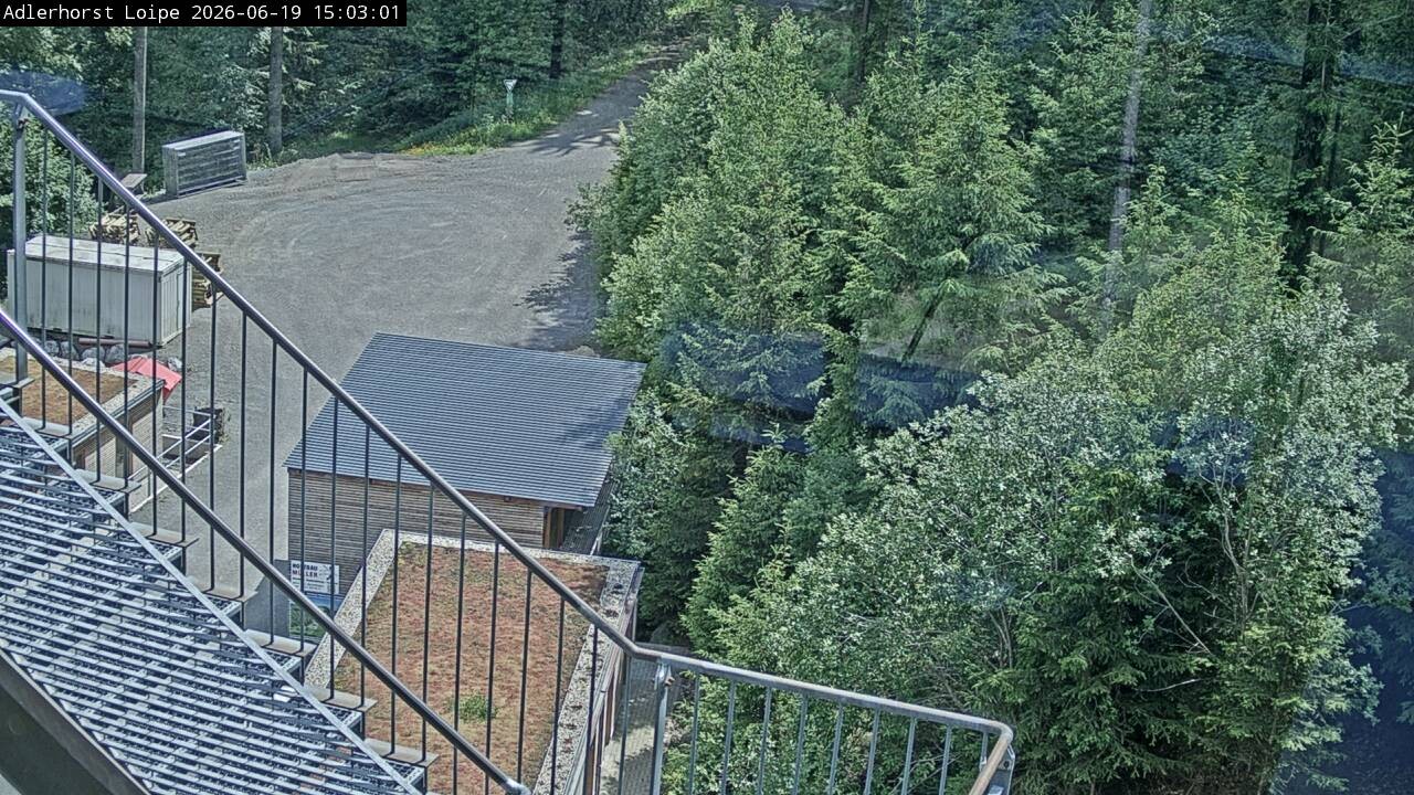 Archived image Webcam Willingen: Trail at Ski Jumping Area