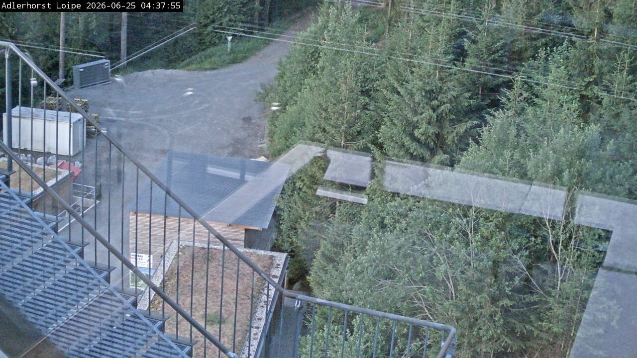 Archived image Webcam Willingen: Trail at Ski Jumping Area