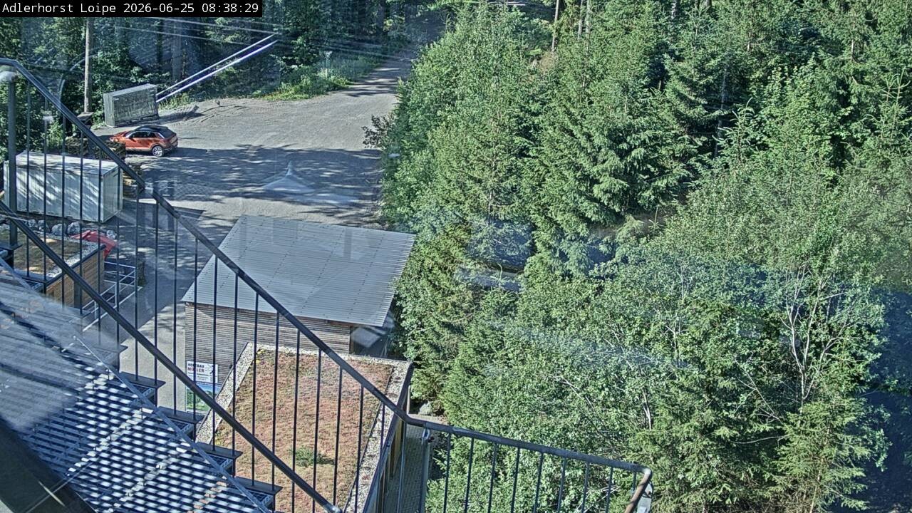 Archived image Webcam Willingen: Trail at Ski Jumping Area