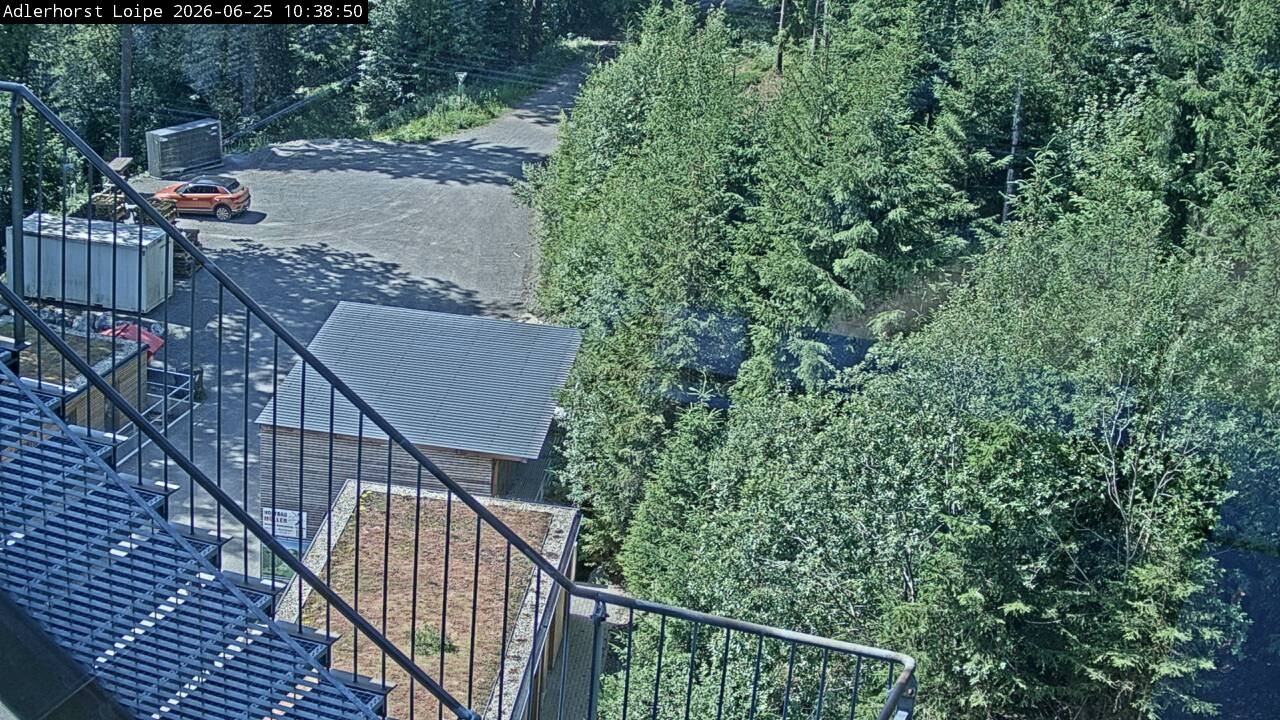 Archived image Webcam Willingen: Trail at Ski Jumping Area