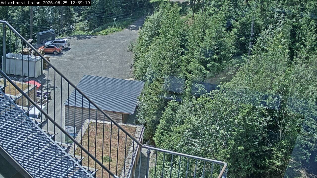 Archived image Webcam Willingen: Trail at Ski Jumping Area