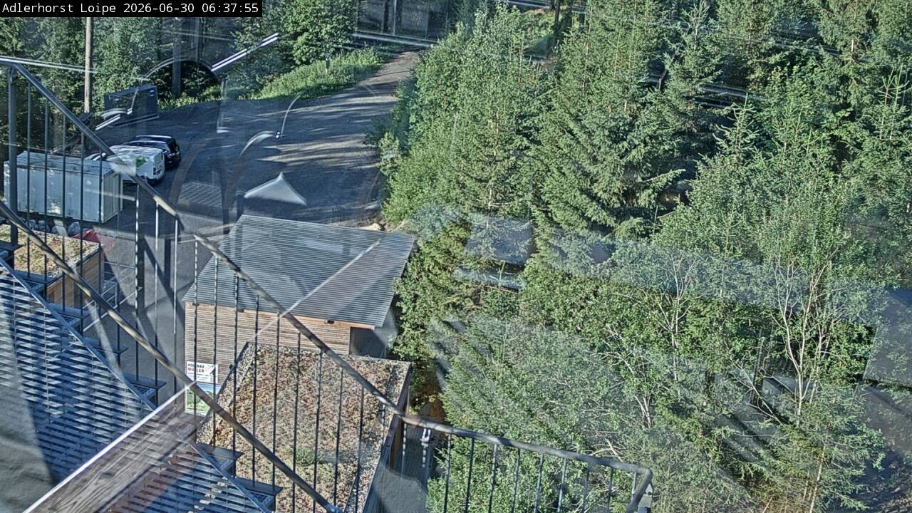 Archived image Webcam Willingen: Trail at Ski Jumping Area
