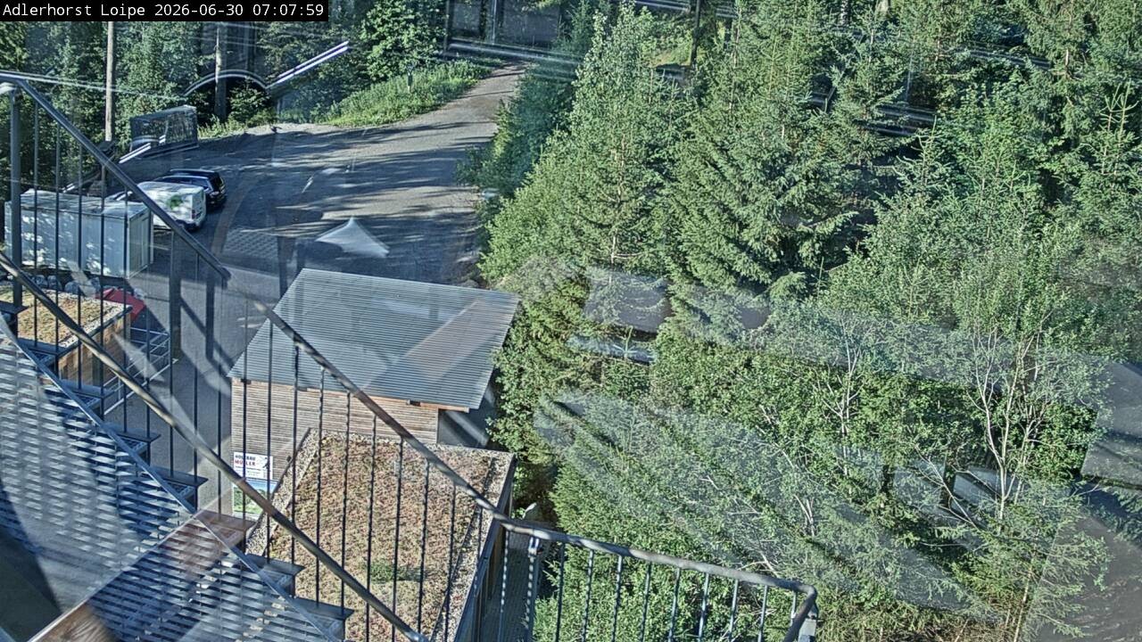 Archived image Webcam Willingen: Trail at Ski Jumping Area