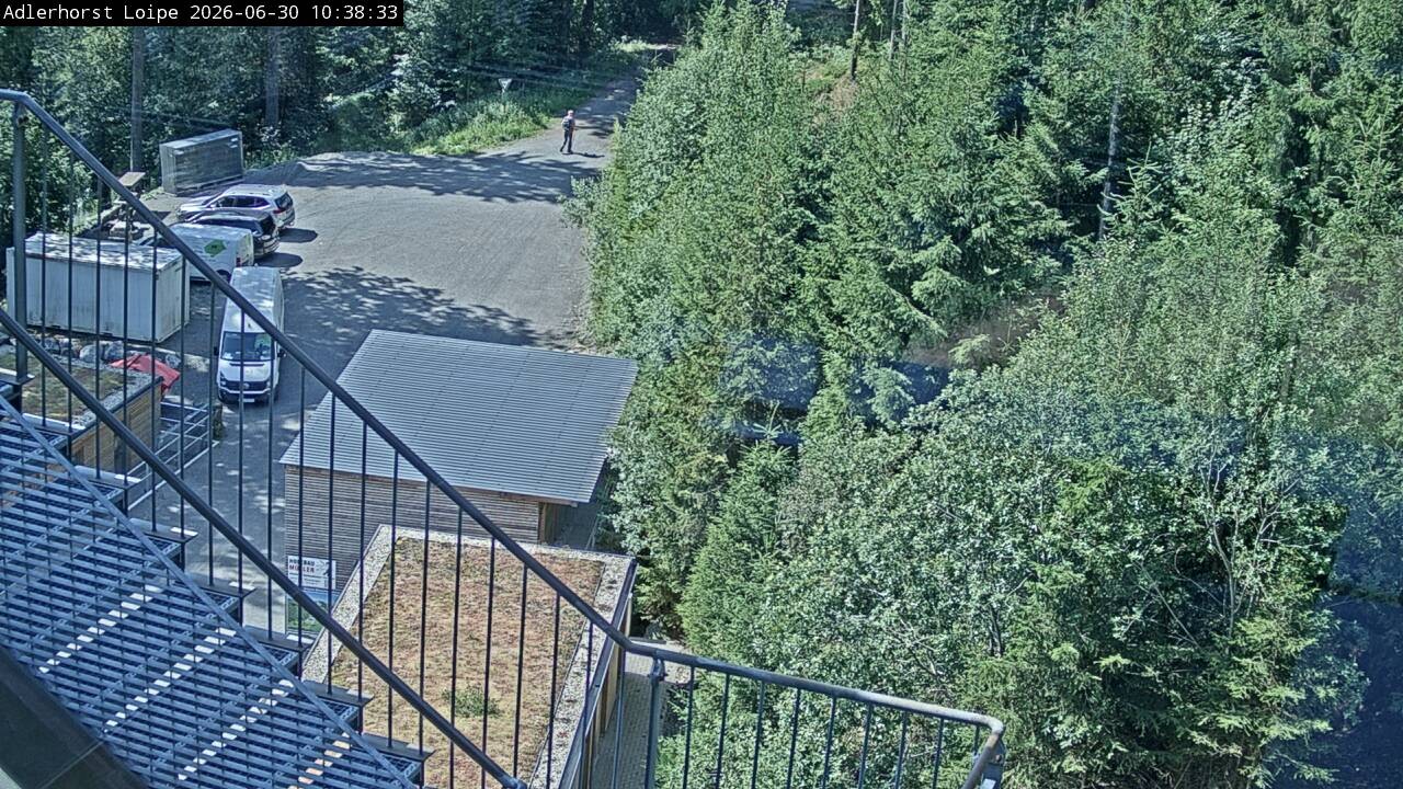 Archived image Webcam Willingen: Trail at Ski Jumping Area