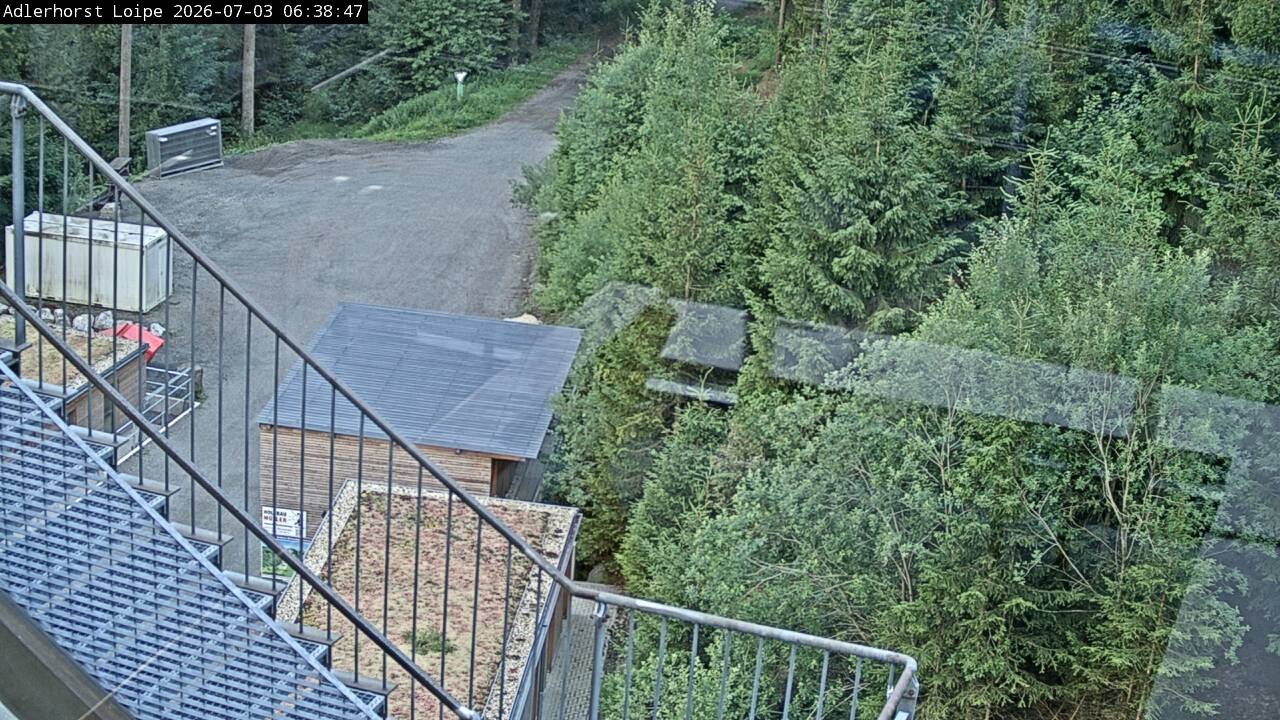 Archived image Webcam Willingen: Trail at Ski Jumping Area