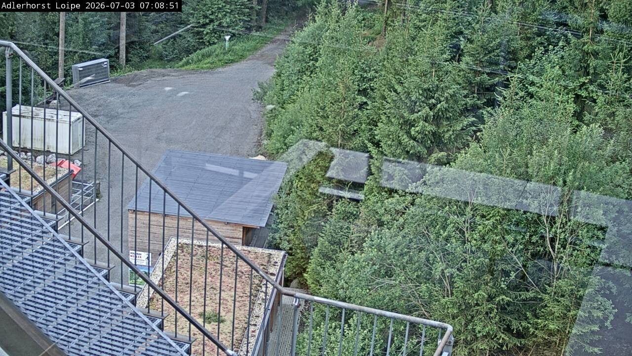 Archived image Webcam Willingen: Trail at Ski Jumping Area