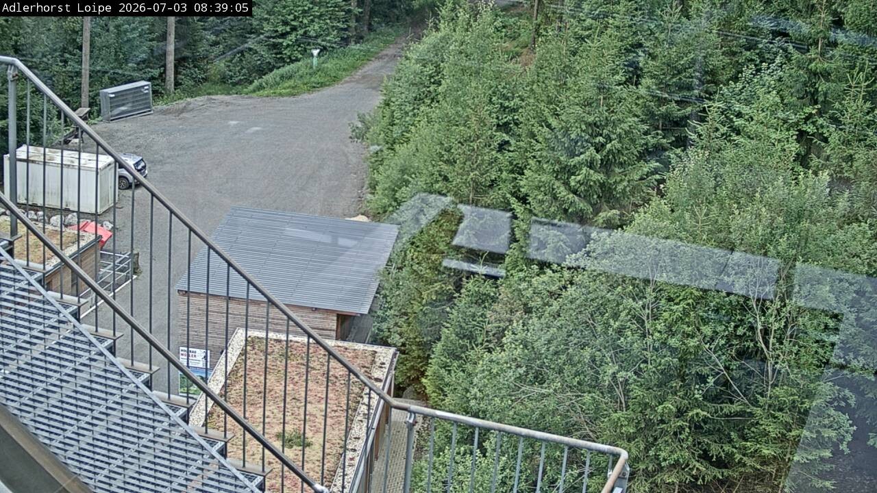 Archived image Webcam Willingen: Trail at Ski Jumping Area