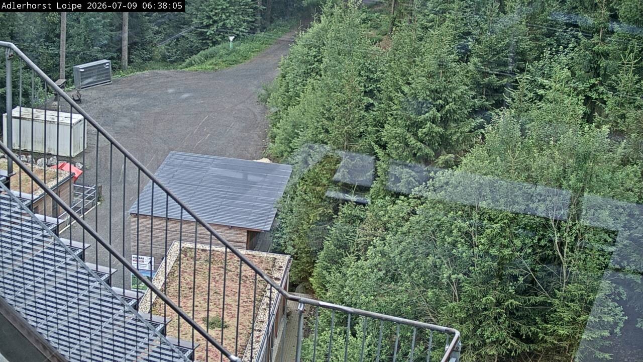 Archived image Webcam Willingen: Trail at Ski Jumping Area