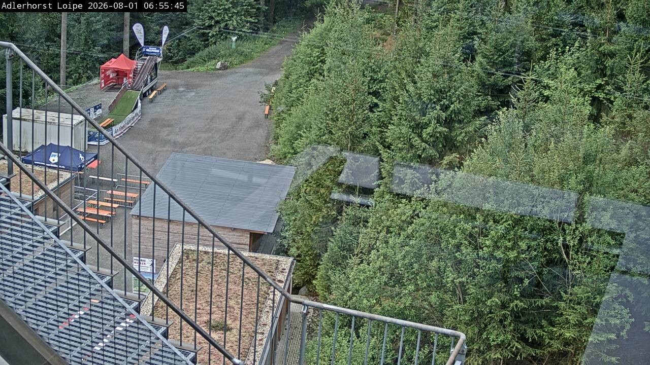 Archived image Webcam Willingen: Trail at Ski Jumping Area